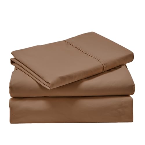 Kingnex 30x75x9 RV Bunk Sheets Set for Narrow Twin Bed Soft Brushed 1800 Microfiber 3 Piece Bedding Set Includes 1 Cot Size Fitted Sheet 1 Flat Sheet 1 Pillowcase Cot Coffe - color: Coffee, size: Cot 30x75 RV Bunk Set