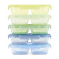 Ello Snap & Nest 10-Piece 2 Cup Plastic Divided Snack Pack Set, Reusable Food Containers for Healthy Eating, Freezer, Dishwasher Safe, Seafoam - color: Seafoam, size: Snackle Box