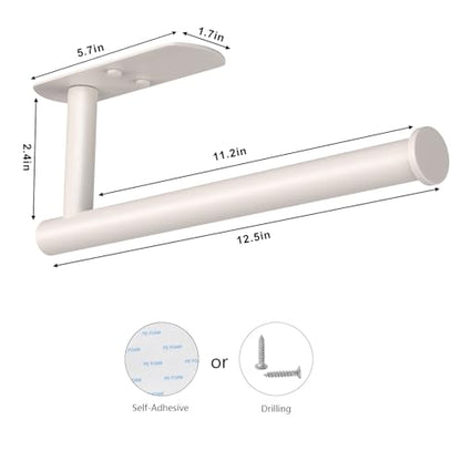 VAEHOLD Adhesive Paper Towel Holder Under Cabinet Wall Mount for Kitchen Paper Towel, Paper Towel Roll Holder Stick to Wall, Stainless Steel - Brown - color: Beige