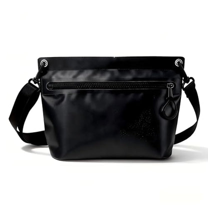 2L Waterproof Bag Fanny Pouch for Phone Passport Purse, Handle & Adjustable Strap for Swim, Travel, Beach - color: Black