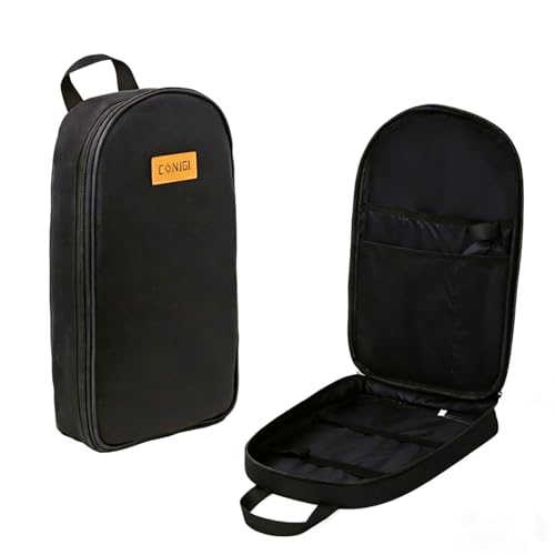 Camping Cookware Storage Bag - Camping Cooking Utensils Set Bag Camping Tool Portable Storage Bag Suitable for Knife, Fork, Spoon, Chopping Board, Chef's Knife,Kitchenware Storage - color: black