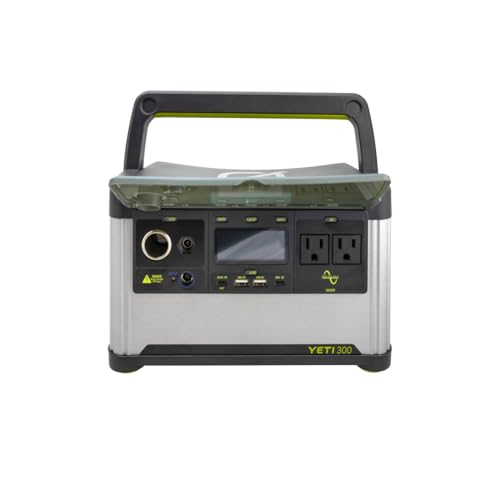 Goal Zero Yeti Portable Power Station, Yeti 300 + Nomad 50 Solar Generator, 297 Watt Hour LiFePO4 Battery, Water resistant & Dustproof Solar Generator For Outdoors, Camping, Tailgating, & Home - style: Yeti 300 - Nomad 50