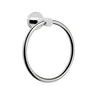 NearMoon Bath Towel Ring, Bathroom Hardware Accessories-Thicken Stainless Steel Hand Towel Holder for Bathroom, Modern Round Towel Hanger Wall Mounted (Chrome, 1 Pack) - color: Chrome