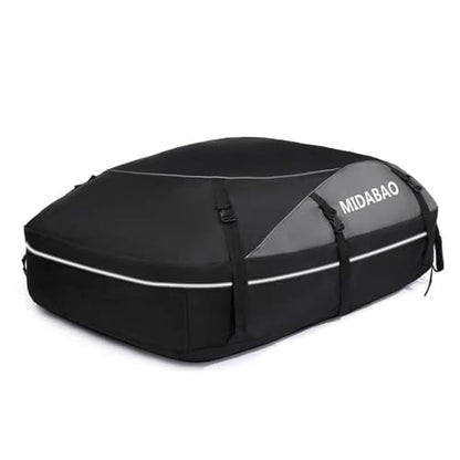 MIDABAO 20 Cubic Waterproof Duty Car Roof Top Carrier-Car Cargo Roof Top Bag, Waterproof & Coated Zippers includes Anti Slip Mat with or without Racks (20 Cubic Feet) - size: 20 Cubic Feet
