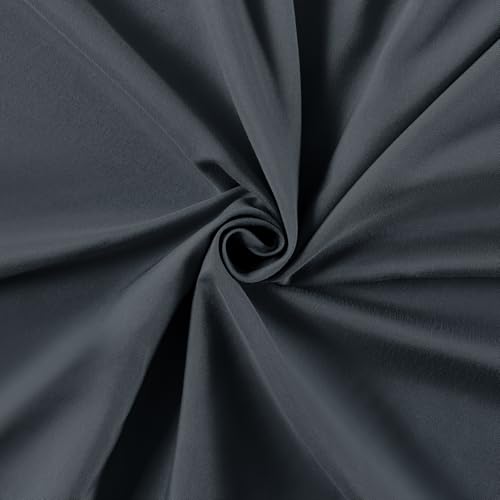 VACVELT Cot Fitted Sheet, 31 x 75 Inch Charcoal Black Cot Sheets, Ultra Soft and Breathable Microfiber Bed Cover Snug Fit for Narrow Twin/RV Bunk/Camper Bunk/Guest Beds/Trifold Mattress - color: Charcoal Black