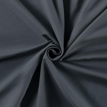 VACVELT Cot Fitted Sheet, 31 x 75 Inch Charcoal Black Cot Sheets, Ultra Soft and Breathable Microfiber Bed Cover Snug Fit for Narrow Twin/RV Bunk/Camper Bunk/Guest Beds/Trifold Mattress - color: Charcoal Black