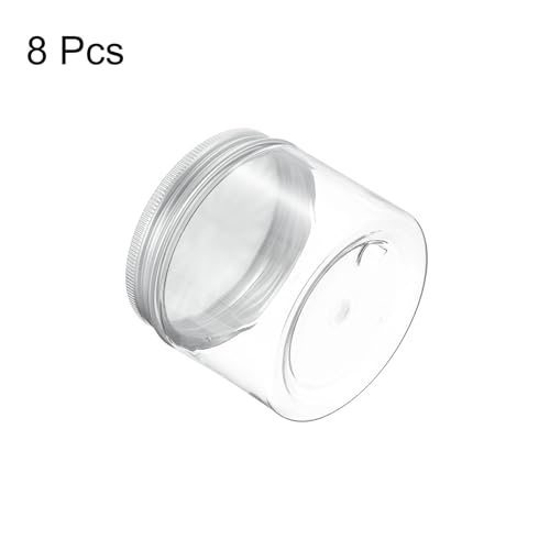 HARFINGTON 8 Pcs Empty Scent Beads Storage Container 5oz/150ml Air Freshener Tins Round Refillable Spice Containers Plastic Jars Sample for Travel Storage - size: 150ml
