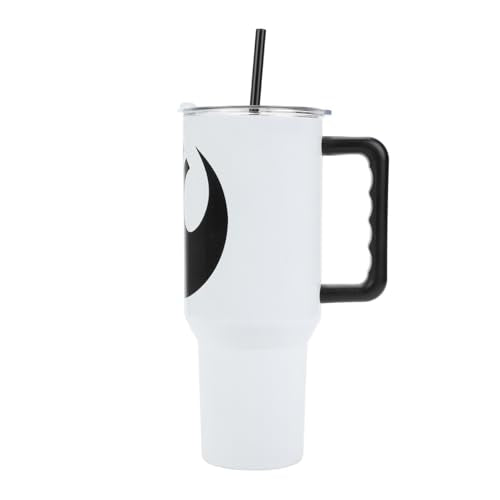 Bioworld Star Wars Rebel Alliance 40 Oz White Stainless Steel Tumbler - color: Rebel Alliance