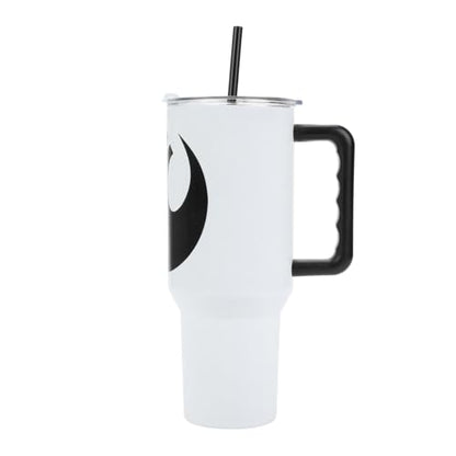 Bioworld Star Wars Rebel Alliance 40 Oz White Stainless Steel Tumbler - color: Rebel Alliance