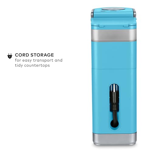 Keurig K-Mini Plus Single Serve K-Cup Pod Coffee Maker, with 6 to 12oz Brew Size, Stores up to 9 K-Cup Pods, Travel Mug Friendly, Cool Aqua - color: Cool Aqua