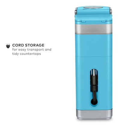 Keurig K-Mini Plus Single Serve K-Cup Pod Coffee Maker, with 6 to 12oz Brew Size, Stores up to 9 K-Cup Pods, Travel Mug Friendly, Cool Aqua - color: Cool Aqua