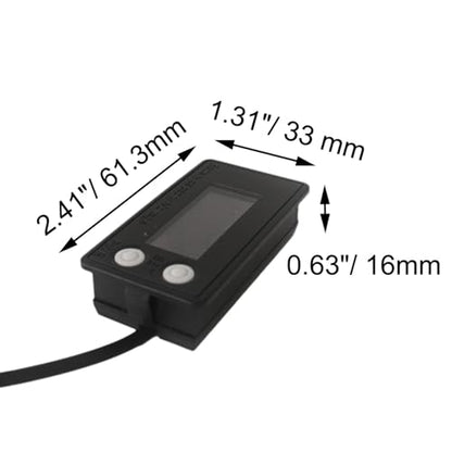 Waterproof Battery Meter 12V, Battery Monitor DC8-100V with LCD Display, Golf Cart Voltage Meter, Capacity Percentage Tester for DIY Project, RV,Boat