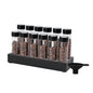 watchget Coffee Bean Container 12PCS Coffee Bean Cellars Tubes Single Dose Coffee Beans Storage with One-Way Exhaust Valve & Black Stand & Silicone Funnel- Organized Storage Solution - color: Black ABS Lid 12PCS