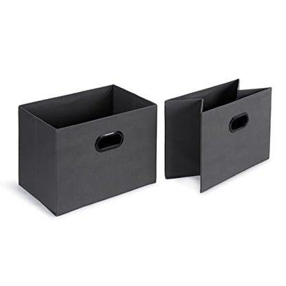 Amazon Basics Freestanding Closet Organizer with Fabric Bins, Drawers and 3 Shelves, Easy to Assemble, Grey, 32.7" x 12.2" x 31"