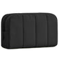 oscaurt Makeup Bag Cosmetic Bag Travel Toiletry Bag for Women Puffy Padded Cosmetic Pouch Purse Wide-open Makeup Organizer Case Travel Essentials - color: Black