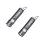 ThruNite Ti USB-C Rechargeable Keychain Flashlight, 650 Lumens(2PCS) | 5 Brightness Modes, IPX-6 Waterproof, 6061-T6 Aluminum, 26.5g Pocket Mini Light for EDC Camping & Everyday Carry - color: Grey (2PCS)