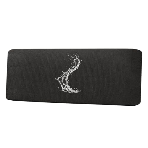 Waterproof Couch Cushion Covers - Stretch Washable Slipcover with Elastic Non-Slip Design, Furniture Protector for Pets,Kids (1 Cushion Sofa, Black) - color: Black, size: 1 Cushion Sofa