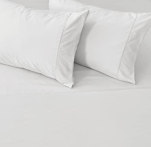 Great Bay Home 3-Piece Twin White Microfiber Sheet Set - Ultra-Soft, Brushed Bedding Sheets & Pillowcases - Wrinkle & Fade Resistant, All-Season Bed Sheets for Bed (Twin, White) - color: 23 - White, size: Twin