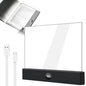Flat Book Light,2026 Upgrade, Book Light Treasure Box, Reading in Bed at Night with 3 Colors & Timer, Dimmable Panel Plate Book Lamp Full Page Light, Bookish Gifts for Book Lovers - color: Black