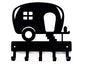 Camper Key Rack Leash Holder Large 9 inch | 5 Hooks, Made in USA, RV Accessories - size: 9 inch wide (Lg)