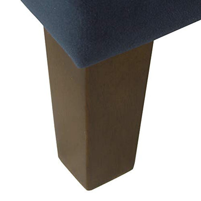 HomePop 36" Storage Ottoman Bench with Hinged Lid - Navy - color: Navy