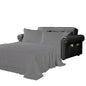 Kingnex Sofa Bed Sheets Queen for Sleeper Sofa Bed with 4-6 Deep Pocket Soft Double Brushed 1800 Microfiber 4 Piece Bedding Set (60"x74"x6") Grey - color: Grey, size: Sleeper Sofa Queen
