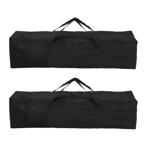 HARFINGTON 2pcs Camping Chair Replacement Bag 31.5" x 7.9" Folding Chair Carry Bag Oxford Cloth Storage Tent Bag with Handle Strap for Travel Outdoor Camping Sports, Black - size: 31.5" x 7.9"