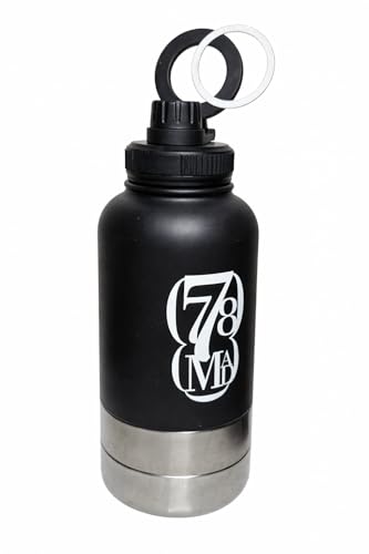 3-in-1 Dog Water Bottles with Food & Water Bowls – Insulated Stainless Steel 32oz Travel Bottle for Walking, Hiking & Outdoor Adventures (Dark Green) - color: Dark Green