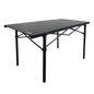 MOUNTAIN SUMMIT GEAR Heavy-Duty Roll-Top Table for Camping - Portable Aluminum-Top Folding Table with Steel Frame by Caddis Sports, Inc. (Extra Large) - size: X-Large
