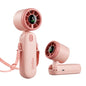 Diveblues Mini Handheld Fan, 30ft/s Portable Turbo Fan [12H Max Cooling], 4000mAh Personal Fan with LED Display, 3-in-1 Hand Held/Neck/Desk Fan for Travel, Cruise, Disney Essentials - color: Sakura Pink