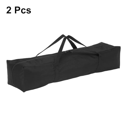 HARFINGTON 2pcs Camping Chair Replacement Bag 29.5" x 5.9" Folding Chair Carry Bag Oxford Cloth Storage Tent Bag with Handle Strap for Travel Outdoor Camping Sports, Black - size: 29.5" x 5.9"