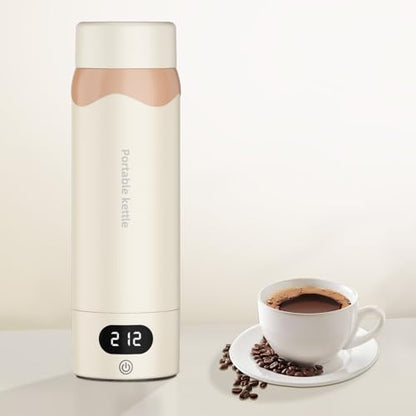 Travel Electric Kettle Portable Mini Kettle,316 Stainless Steel 16.91Oz/500ML,Small Hot Water Boiler with 4 Temperature Settings,Fast Boiling Water with Auto Shut-Off and Boil Dry Protection