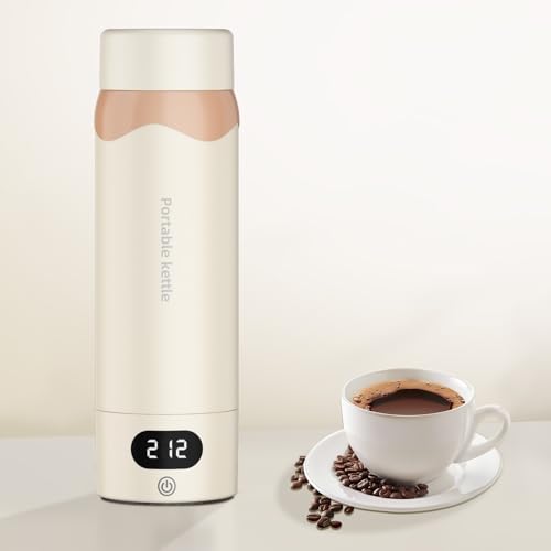 Travel Electric Kettle Portable Mini Kettle,316 Stainless Steel 16.91Oz/500ML,Small Hot Water Boiler with 4 Temperature Settings,Fast Boiling Water with Auto Shut-Off and Boil Dry Protection