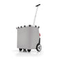reisenthel carrycruiser Herringbone Grey - Portable Shopping Trolley with Sturdy Aluminum Frame, Shoulder Strap and Removable mesh Inner Bag -Water-Repellent - color: Herringbone Grey