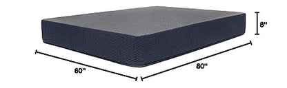 DREAMFOAM Brooklyn Bedding Copperflex Essential 10" Gel Memory Foam Mattress with Stain Protection, Twin |Made in Arizona - size: Twin 39x75, style: 10" - Medium