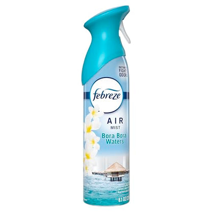 Febreze New & Improved Air Mist Bora Bora Waters, Air Freshener, Home and Kitchen Essentials, Odor Fighting Room Spray (Pack of 6) - style: Bora Bora