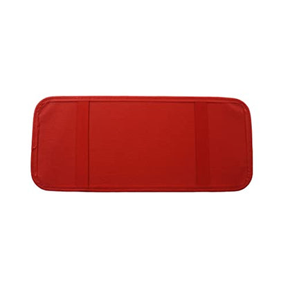 18 CD Car Sun Visor Storage Disc Capacity DVD Holder Red Pocket Case Organizer