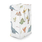 Sweet Jojo Designs Laundry Hamper (Watercolor Dinosaur Dino) for Boys, Foldable Dirty Clothes Basket with Handles for Baby Nursery, Kids Bedroom, Teen Bathroom (Blue, Modern Dinosaurs Jurassic Nature) - color: Blue Dinosaur