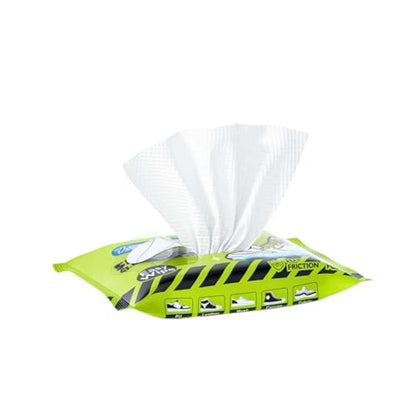 X-SMILE Sneaker Cleaner Wipes, Pre-Moistened Shoe Wipes for White Sneakers, Leather, Canvas & Rubber, Portable - style: 12 Wipes (1 Pack)