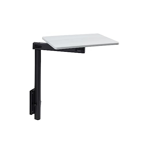 Manufacturers' Select ITC RV Side Table with MOD Table Leg System (Light Grey Shiplap Table Top w/Black Table Leg) - color: Light Grey Shiplap Table Top W/ Black Table Leg