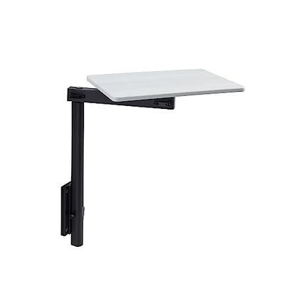 Manufacturers' Select ITC RV Side Table with MOD Table Leg System (Light Grey Shiplap Table Top w/Black Table Leg) - color: Light Grey Shiplap Table Top W/ Black Table Leg