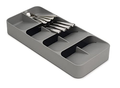 Joseph Joseph DrawerStore Compact Utensil Organizer For Kitchen Drawer Silverware, Flatware Tray, Grey - size: Large, style: Flatware Organizer
