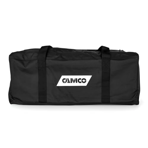 Camco Durable All Purpose RV Storage Bag with Internal Compartments - Securely Holds RV Stabilization, Electrical, & Sanitation Equipment | Excellent for RV Accessories, Campers, & Trailers - (53246)