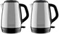 BLACK+DECKER 1.7L Cordless Electric Kettle,KE1700SD,Rapid Boil,Auto Shutoff,Stainless Steel,(Pack of 2) - size: 1.8 Quarts (Pack of 2)