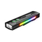 Wurkkos HD01 PRO 6-in-1 Flashlight with White Light UV Light&Green Light and Side Light,Working Handle Flashlight with Magnetic 1200LM for Outdoor Camping - color: HD01 PRO black-6K-2