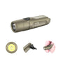 S15 Rechargeable Keychain Flashlight,650 High Lumen EDC Flashlight,Super Bright LED Mini Flashlight Be Suitable for Camping, Hiking,Outdoor Activities,Emergency（Khaki 6500K） - color: Khaki