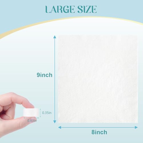 AIDEA Compressed Towels, Mini Portable Face Towels Disposable, 100pcs Disposable Washcloths for Travel, Facial Cleansing, Home and Outdoor Activities