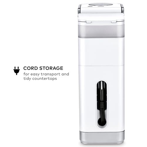 Keurig K-Mini Plus Single Serve K-Cup Pod Coffee Maker, with 6 to 12oz Brew Size, Stores up to 9 K-Cup Pods, Travel Mug Friendly, Matte White - color: White