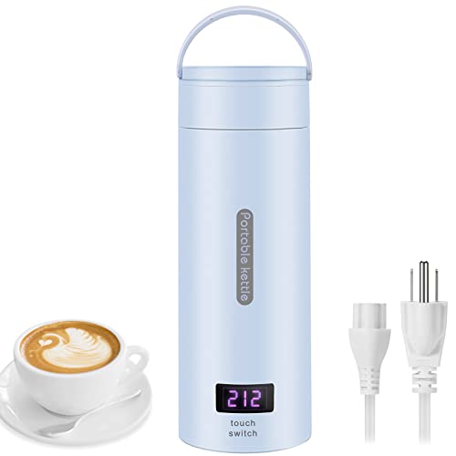 GearRoot Travel Electric Kettle, 380ml Small Portable Electric Tea Kettle Water Boiler, Fast Boil and Auto Shut Off Hot Water Kettle, 4 Temperature Mode …