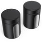Urekt Glass Storage Jar (4 oz), 2 Pack Premium Food Grade Visual Container with Child Resistant Cap, Small Waterproof Bottle Multipurpose Container for Coffee Beans Nuts Teas Spices(120ml) - size: 2 Pack 4 oz